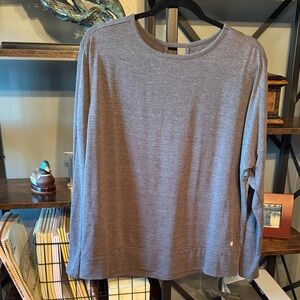 Gray Long Sleeve Top